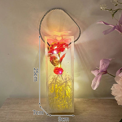 Eternal Gold Foil Rose - Creative LED Night Light Flower Valentine Gift