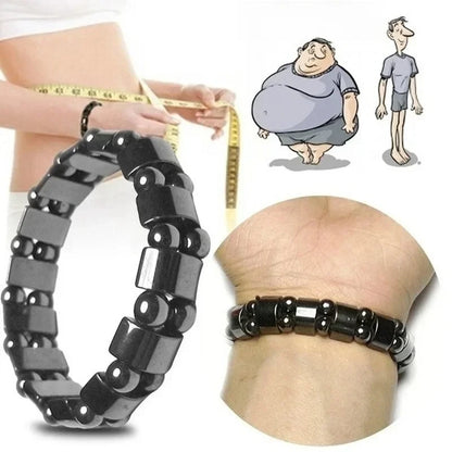 Women's Beaded Elastic Weight Loss Magnetic Healing Bracelet