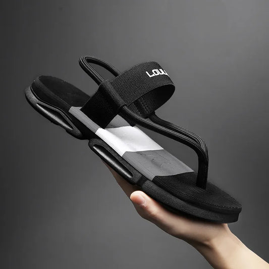 Man ankle wrap shoes - slip-resistant slide sandals