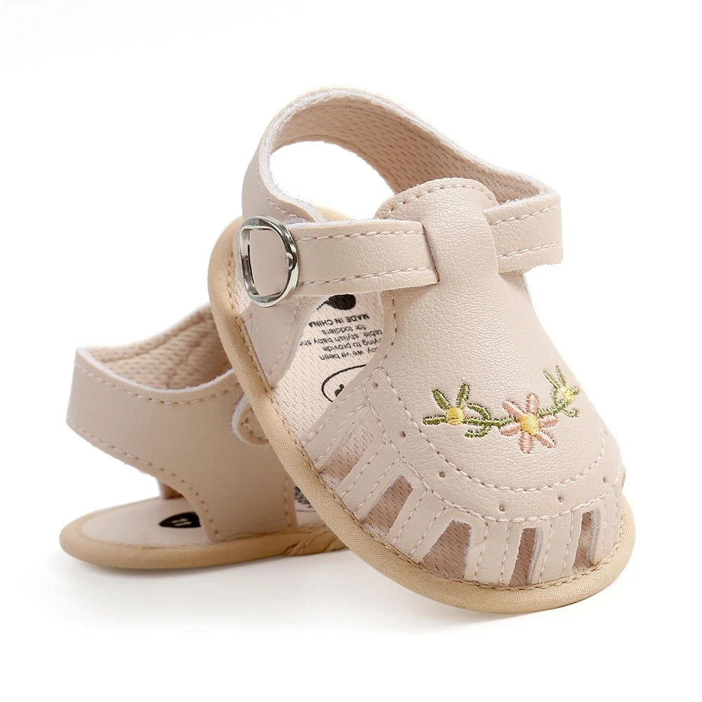 Summer Lightweight Floral Soft Sole Newborn Jelly Sandals