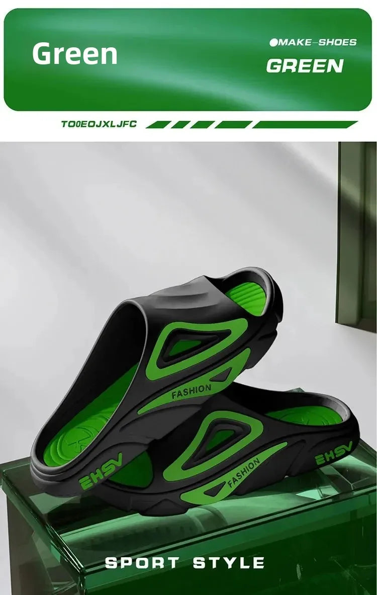 Lässige Slipper mit dicker Sohle für den Innen- und Außenbereich