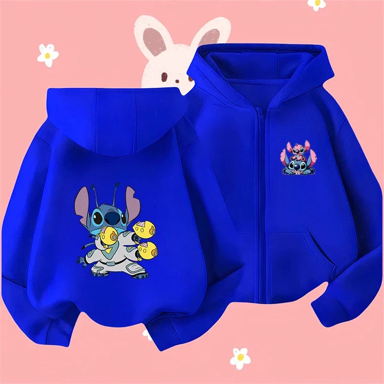 90s Cartoon Lilo and Stitch Hoodie - Cute Anime Sweatshirt