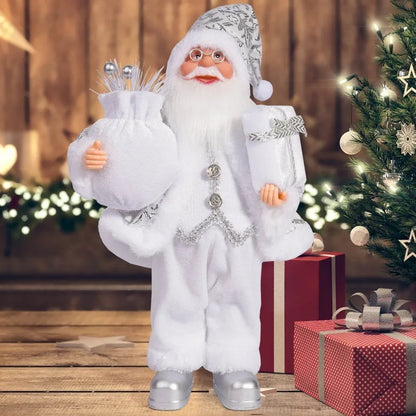 12 Zoll große stehende Weihnachtsmannfigur als Dekoration