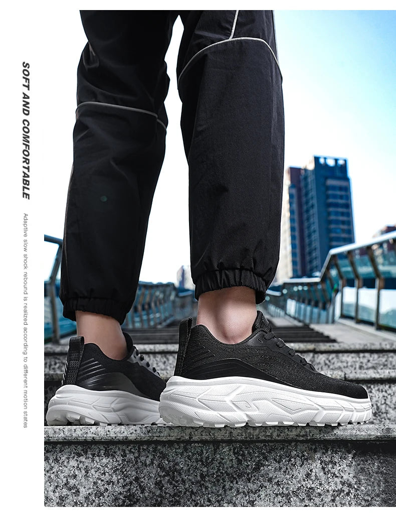 Schwarze, atmungsaktive, rutschfeste Damen-Laufschuhe