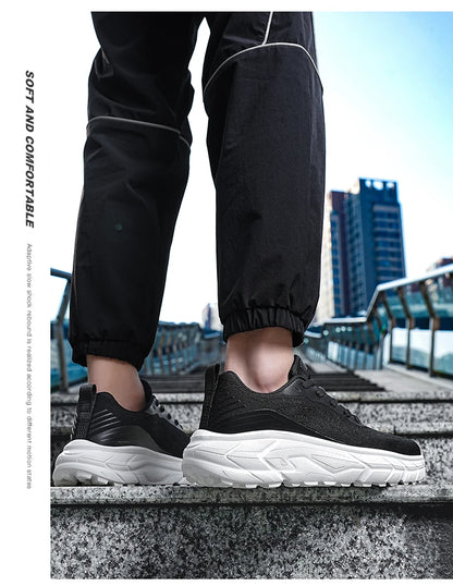 Schwarze, atmungsaktive, rutschfeste Damen-Laufschuhe