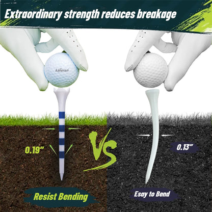 Colored Golf Tee - Durable Four-fork Plastic Golf Tee Set