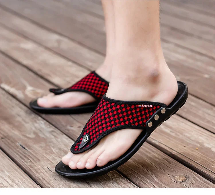 Rutschfester Bade-Flip-Flop, lässiger Strand-Slipper