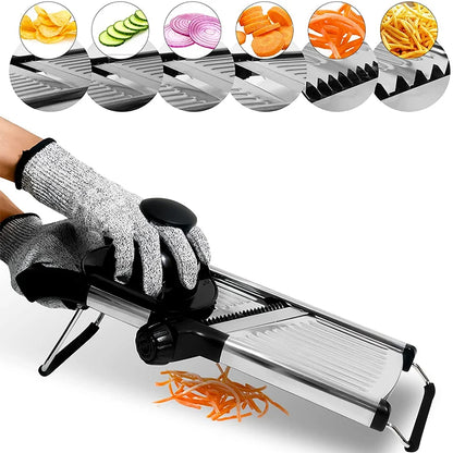 Adjustable Mandolin Slicer Stainless Steel Vegetable Slicer Chopper Potato Tomato Onion Carrot Cutter