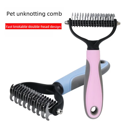 Deshedding Tangled Fur Cutting Groomi Dog Brush