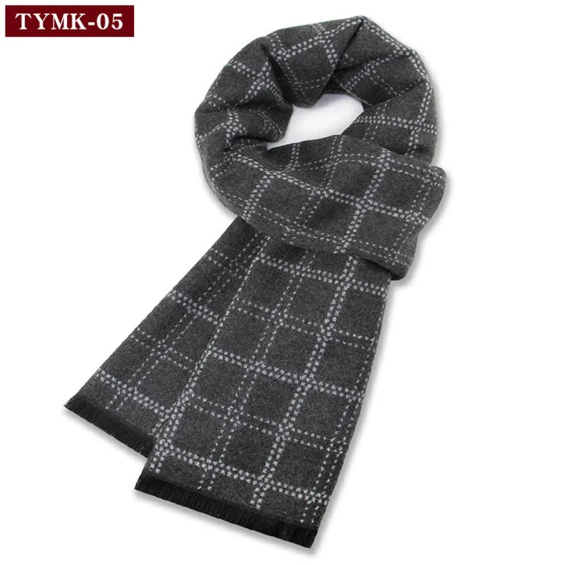 British Style Tartan Plaid Wool Scarf