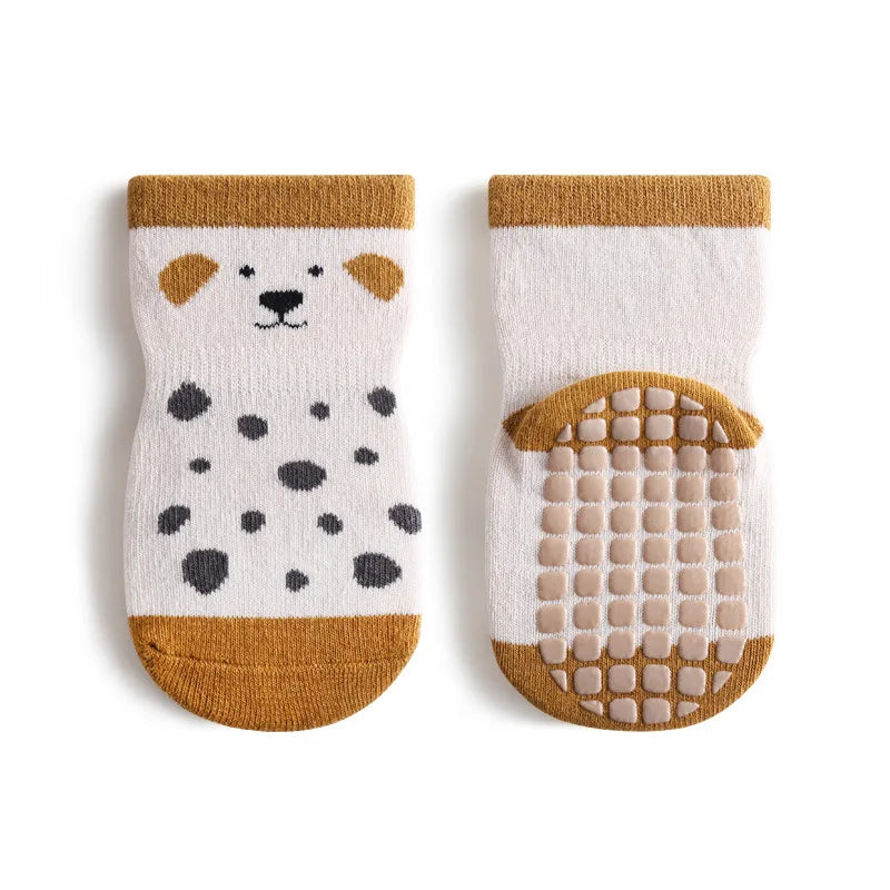 Chaussettes d'été antidérapantes pour bébé à imprimé animal