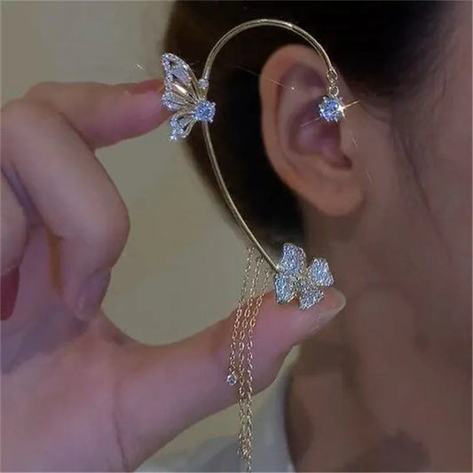 Women's Butterfly Ear Cuff Clip Earrings