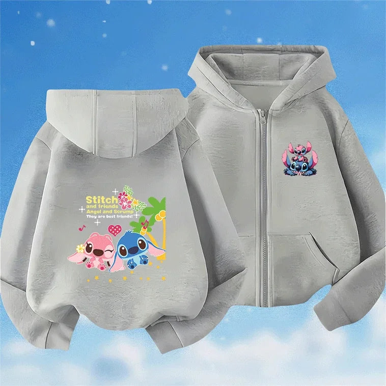 90s Cartoon Lilo and Stitch Hoodie - Cute Anime Sweatshirt
