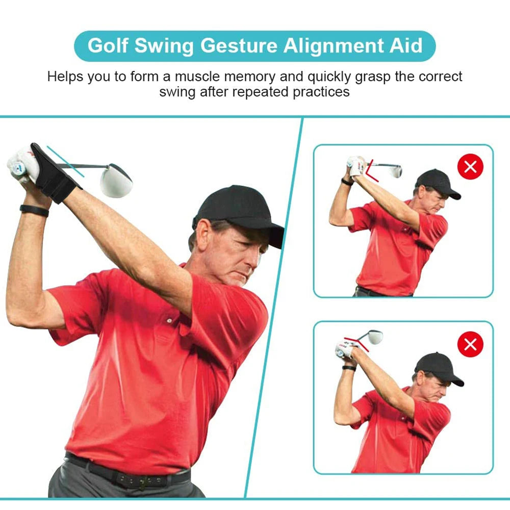 Golf Swing Wrist Brace Training Aid – Correct Swing Alignment Trainer Band