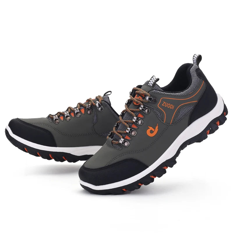 Strapazierfähige, leichte Herren-Wanderstiefel aus Leder 