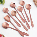 8pcs rose gold