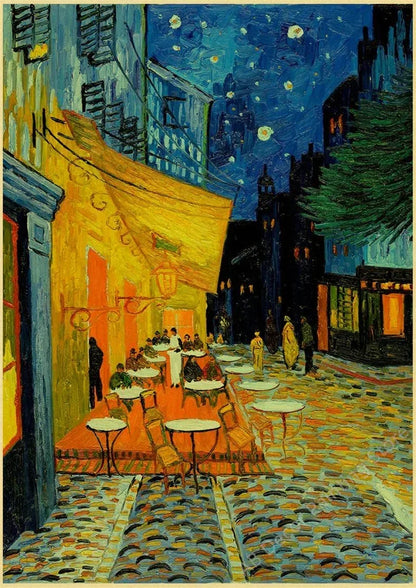 Unframed Canvas Print Van Gogh's Starry Night Wall Art Decoration