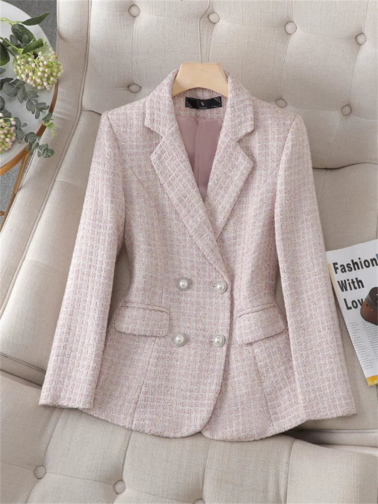 Blazer Femme En Tweed Parfumé Petit