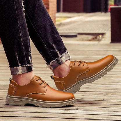 Bequeme, handgefertigte Herren-Lederschuhe zum Schnüren