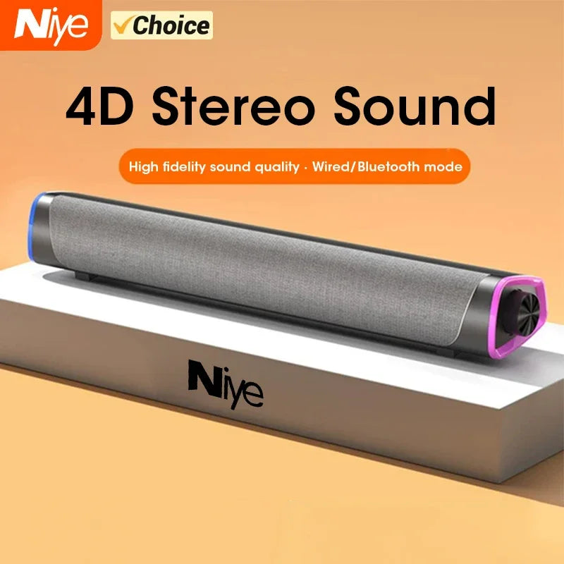 4D Stereo Sound Bluetooth Computer Speaker