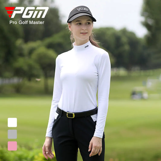 T-shirt de golf respirant à manches longues pour femme