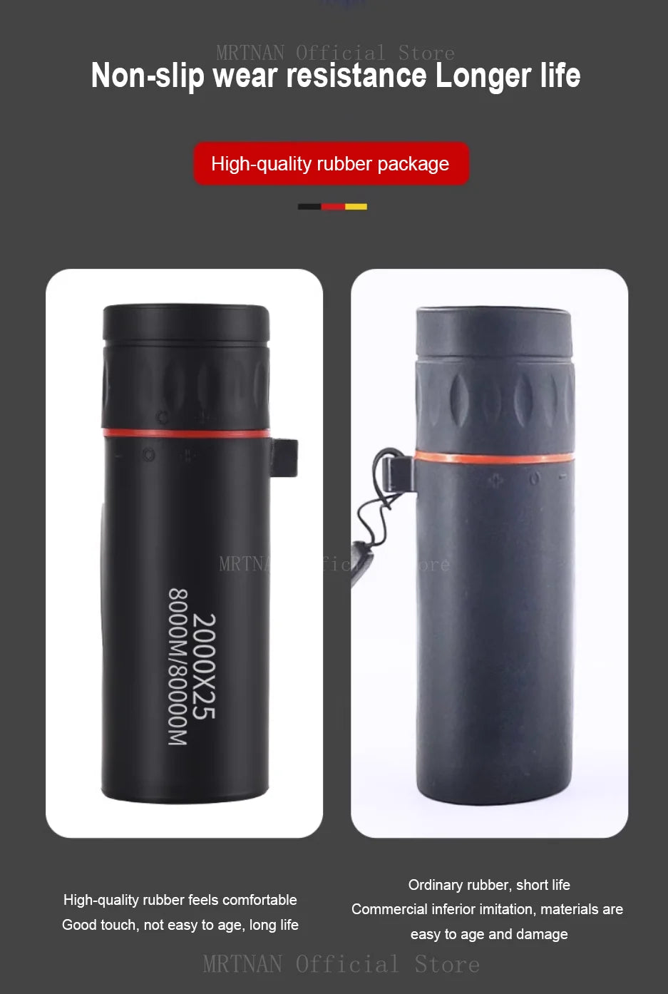 Mini tragbares 2000x25 HD Monokular-Teleskop - Handy-Teleskop