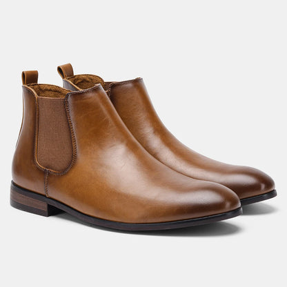 Bottes en cuir confortables pour hommes