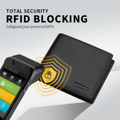 Herren-Geldbörse aus Leder mit mehreren Kartenfächern