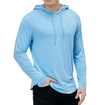 Sweat-shirt à capuche léger et athlétique pour homme