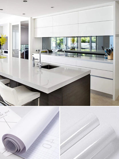 Decorative Wall Paper Furniture Renovation Stickers Kitchen Cabinet Waterproof Wallpaper.