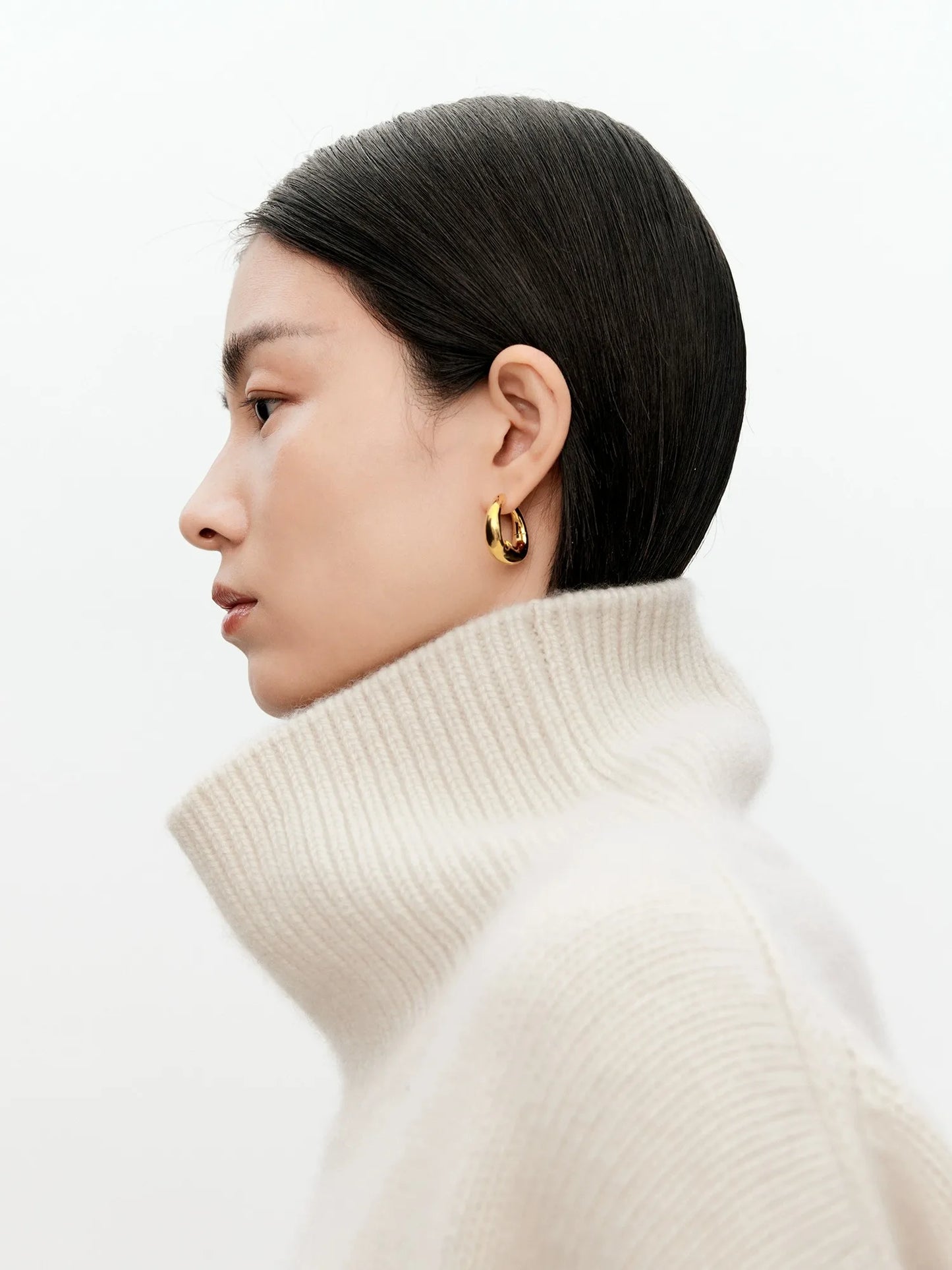 Schicker übergroßer Rollkragenpullover für Damen