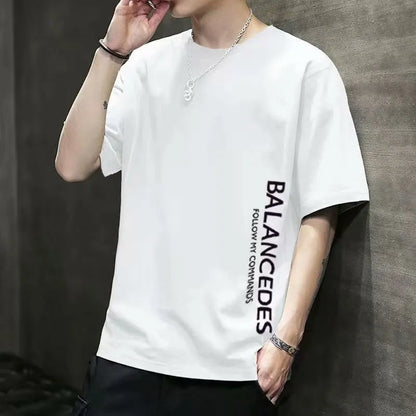 Men's  Loose Fit Cotton Printed T-shirt