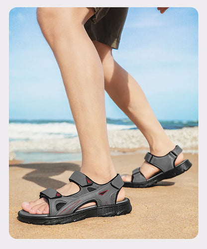 Sandales d'été imperméables à bout ouvert pour hommes, idéales pour la plage et le sport