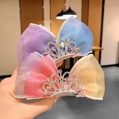 Kid's Pastel Barrette Rainbow Hair Bows