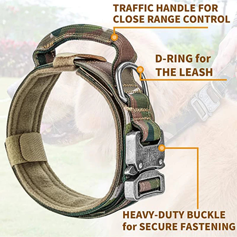 dog collar, tactical dog collar, tactical dog, tactical collar, dog accessories, military dog collar, pet collar, adjustable dog collar