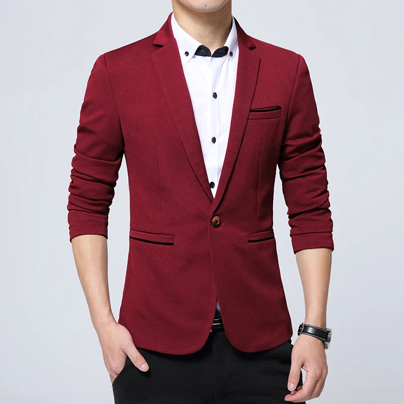 Blazer décontracté pour homme de marque - Coupe slim