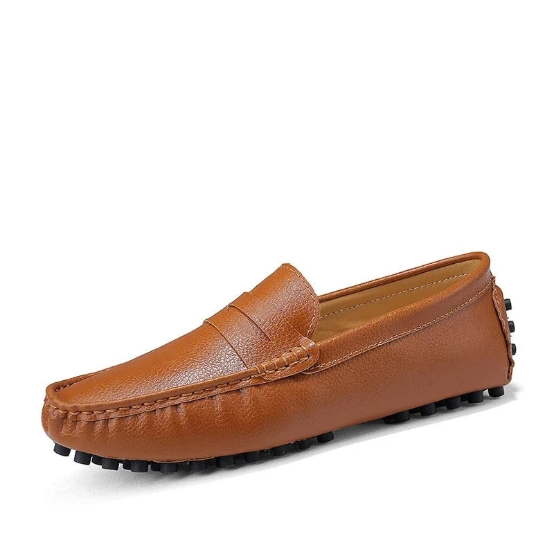 Hochwertige Leder-Loafer für Herren in großen Größen