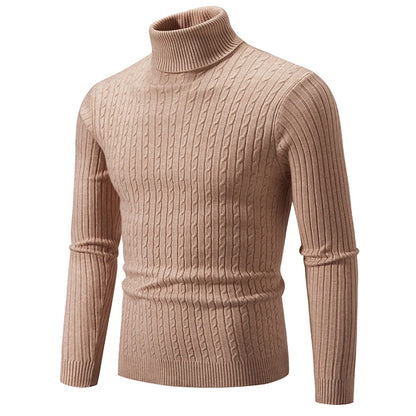 Slim Fit Turtleneck Sweater for Men