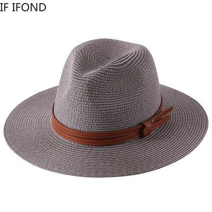 Fedora de plage avec protection UV à large bord