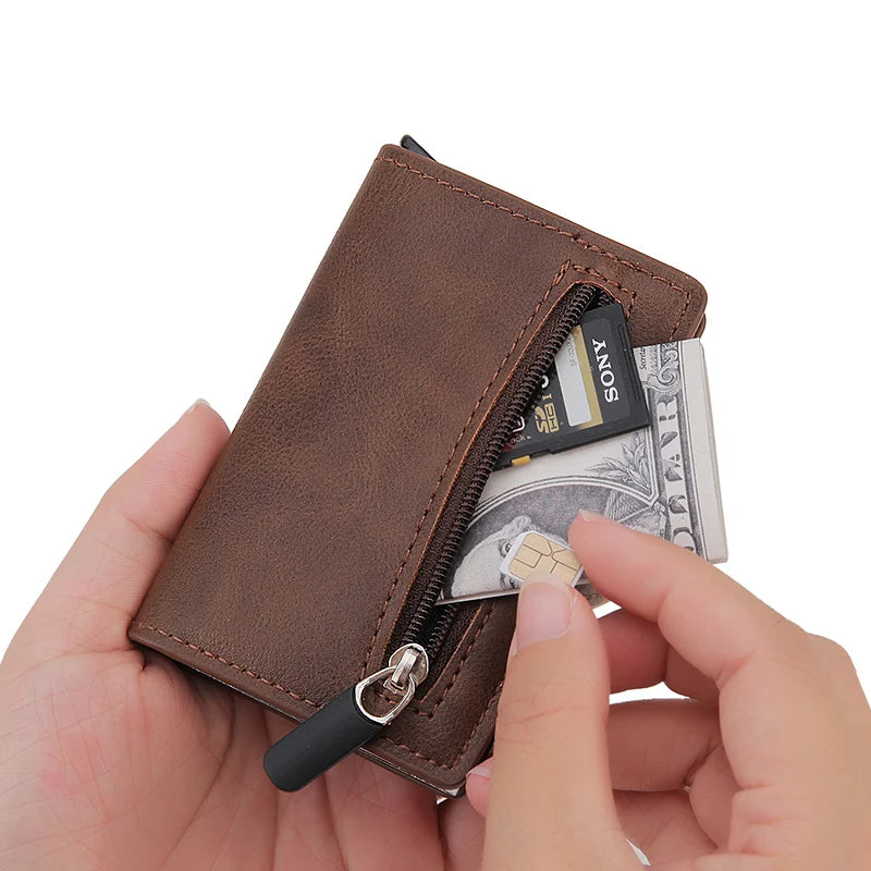 RFID Wallet for Men & Women — Slim Credit Card Holder Case RFID Blocking Bank Card Wallet