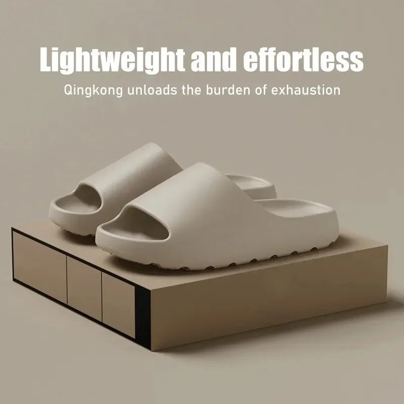 Thick Sole EVA Slides for Men & Women – Soft Bottom Beach Sandals Non-Slip Slippers