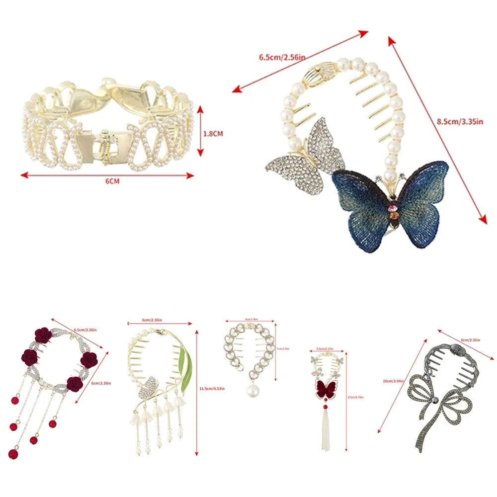 Schmetterlings-Haarspangen – Haarschmuck mit Schnalle