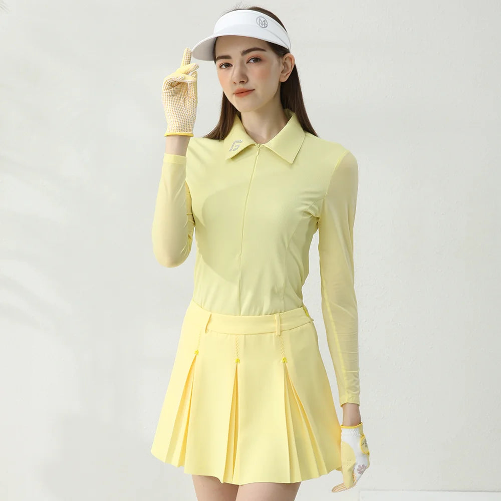 Breathable Long-Sleeved Golf Shirt