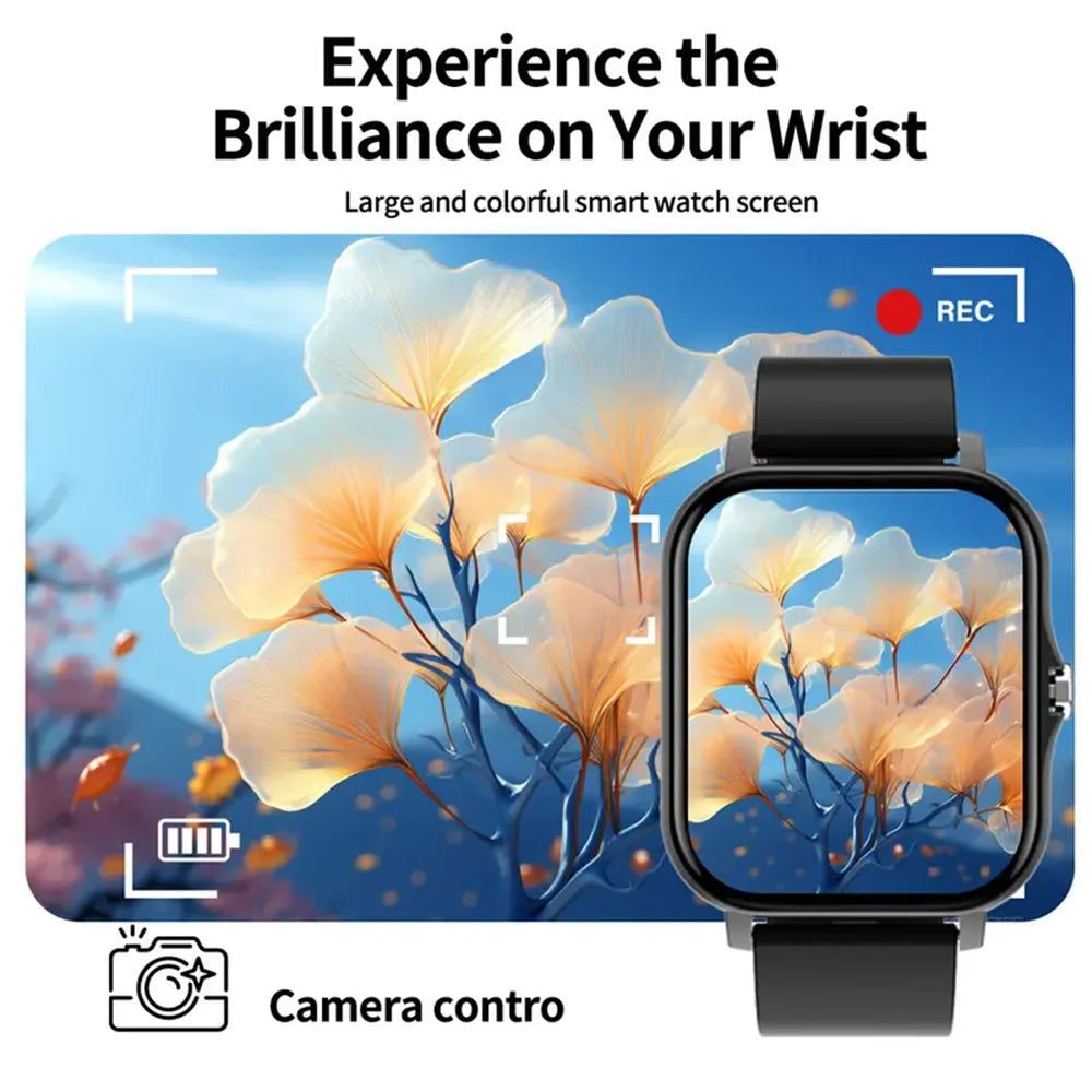 Bluetooth-Smartwatch mit Sprachanruf für Männer und Frauen, Sprachassistent, Sport und Fitness