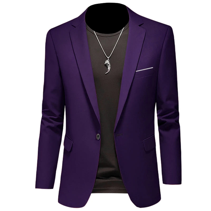 Nouveau blazer décontracté pour homme Slim Fit