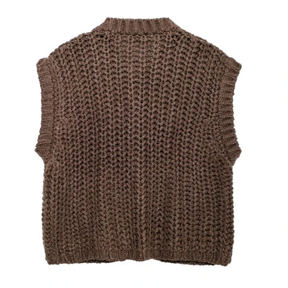 Gilet pull ample à la mode coréenne
