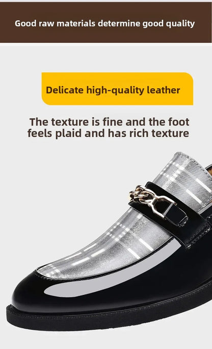 Mocassins à enfiler en cuir italien pour hommes