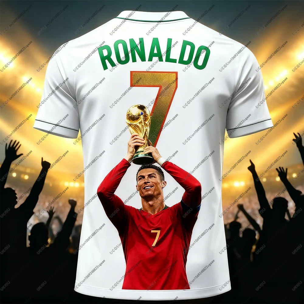 Men's Shiny Breathable Football Jersey T Shirt