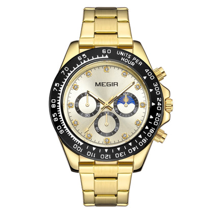 Herren-Quarzuhr aus Edelstahl – Wasserdichte Outdoor-Sportarmbanduhr mit Leuchtzifferblatt