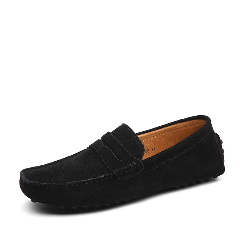 Rutschfeste, lässige Herren-Loafer aus Leder